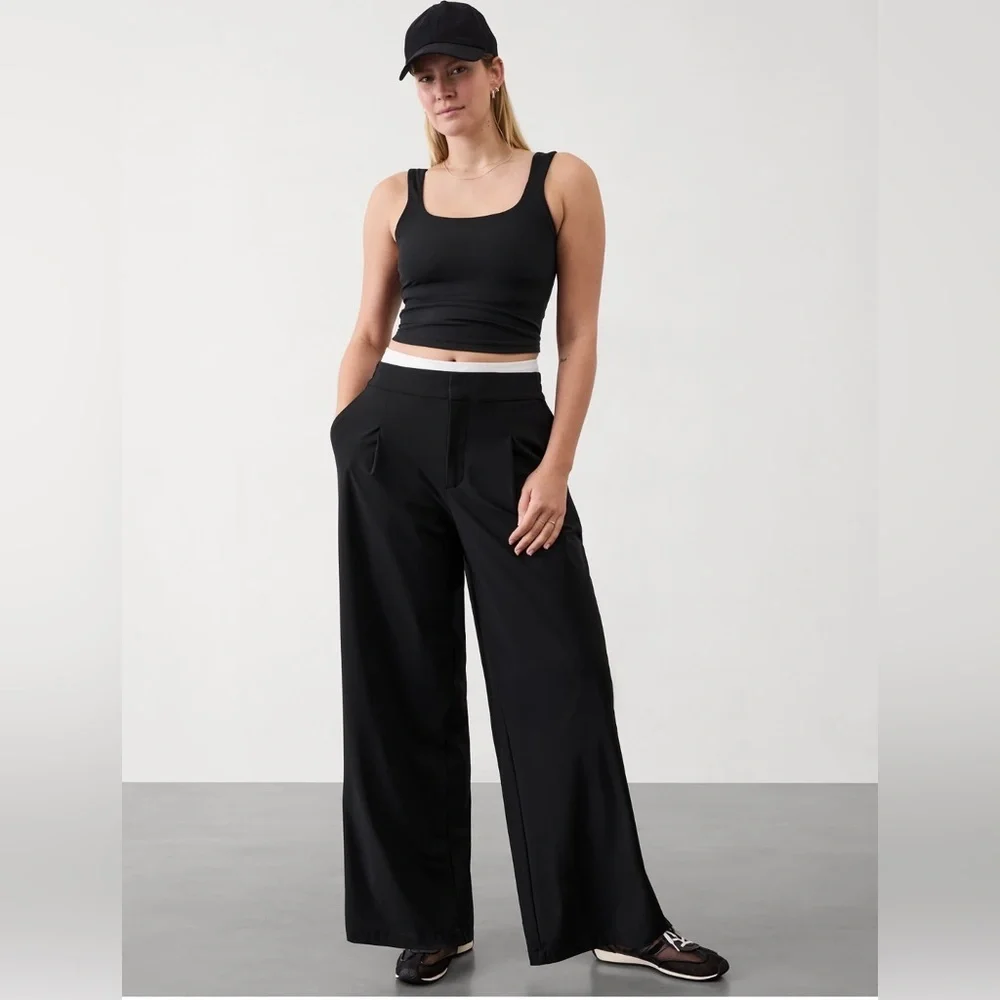 NWT Athleta Pinnacle Black Trouser Size 20. - Picture 1 of 11
